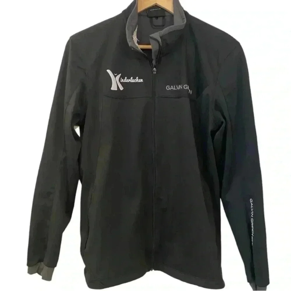 Galvin Green Ecco Mens Gore Windstopper Black Golf Jacket Size Medium Full Zip